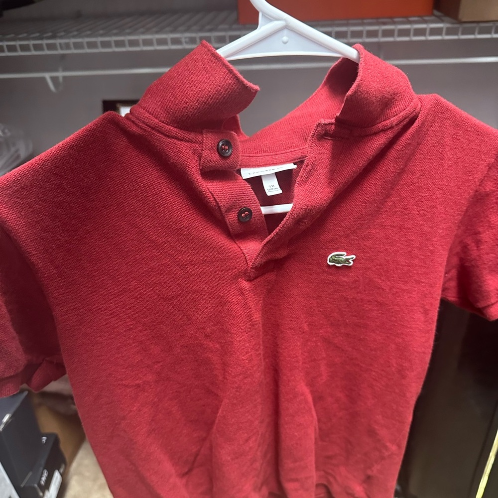 Lacoste Vibrant Red Polo Shirt